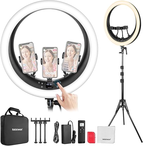 NEEWER RP19H Ring Light LED 19" Professionnel